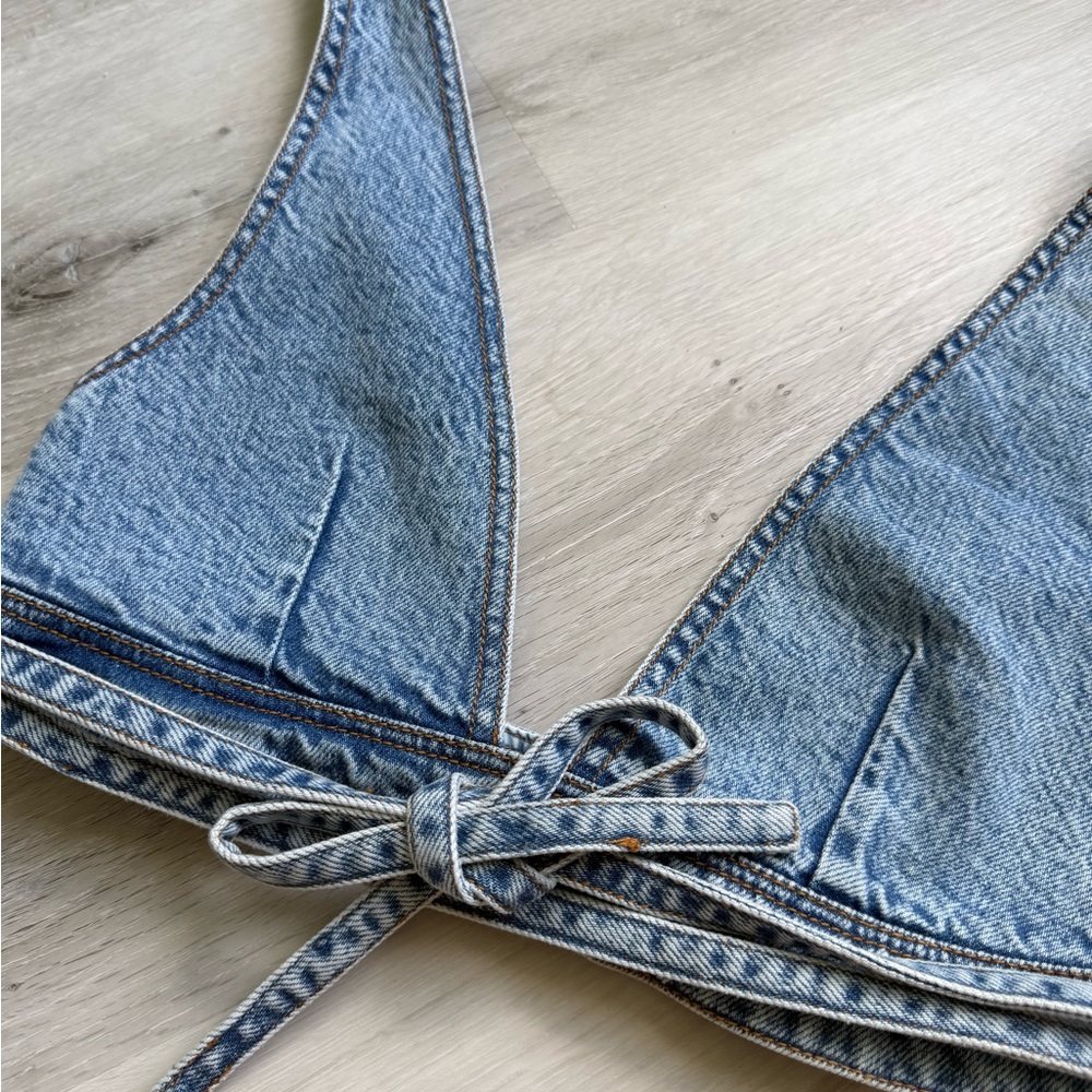 Esprit Light Blue Denim Bra Top